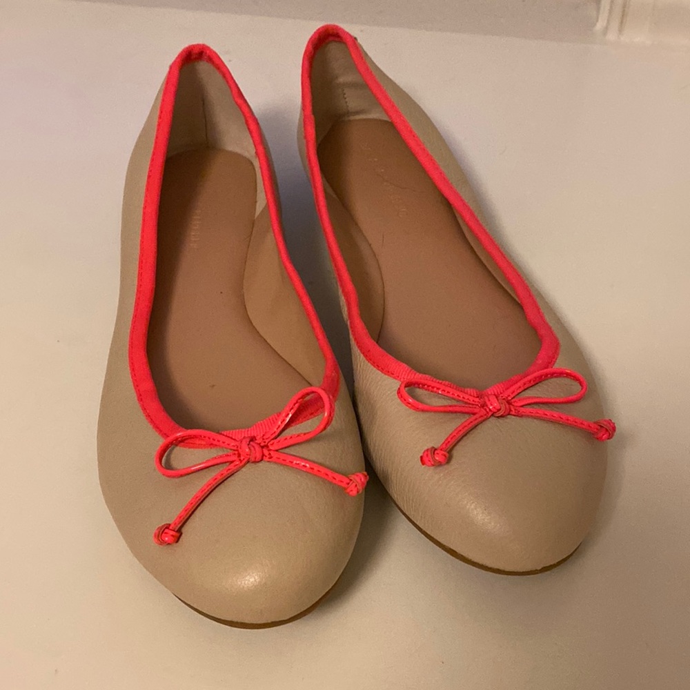 SOLD Banana Republic Ballet Flats-Nude and Neon Pink 8.5 NWOT